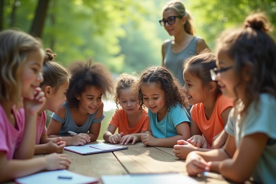 Students in outdoor learning